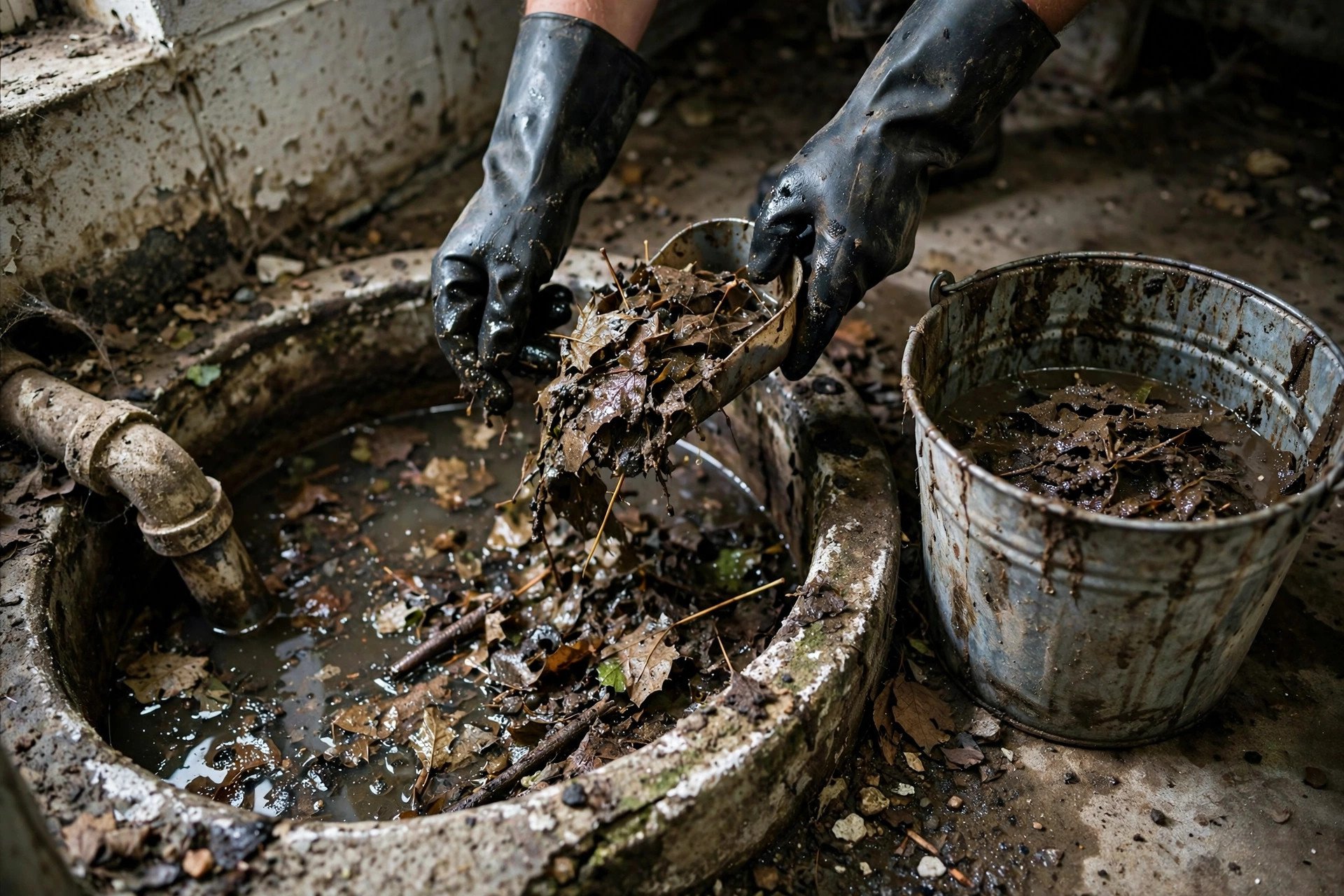 Clearing Debris from Sump Pump Basins in Older Detroit Neighborhoods