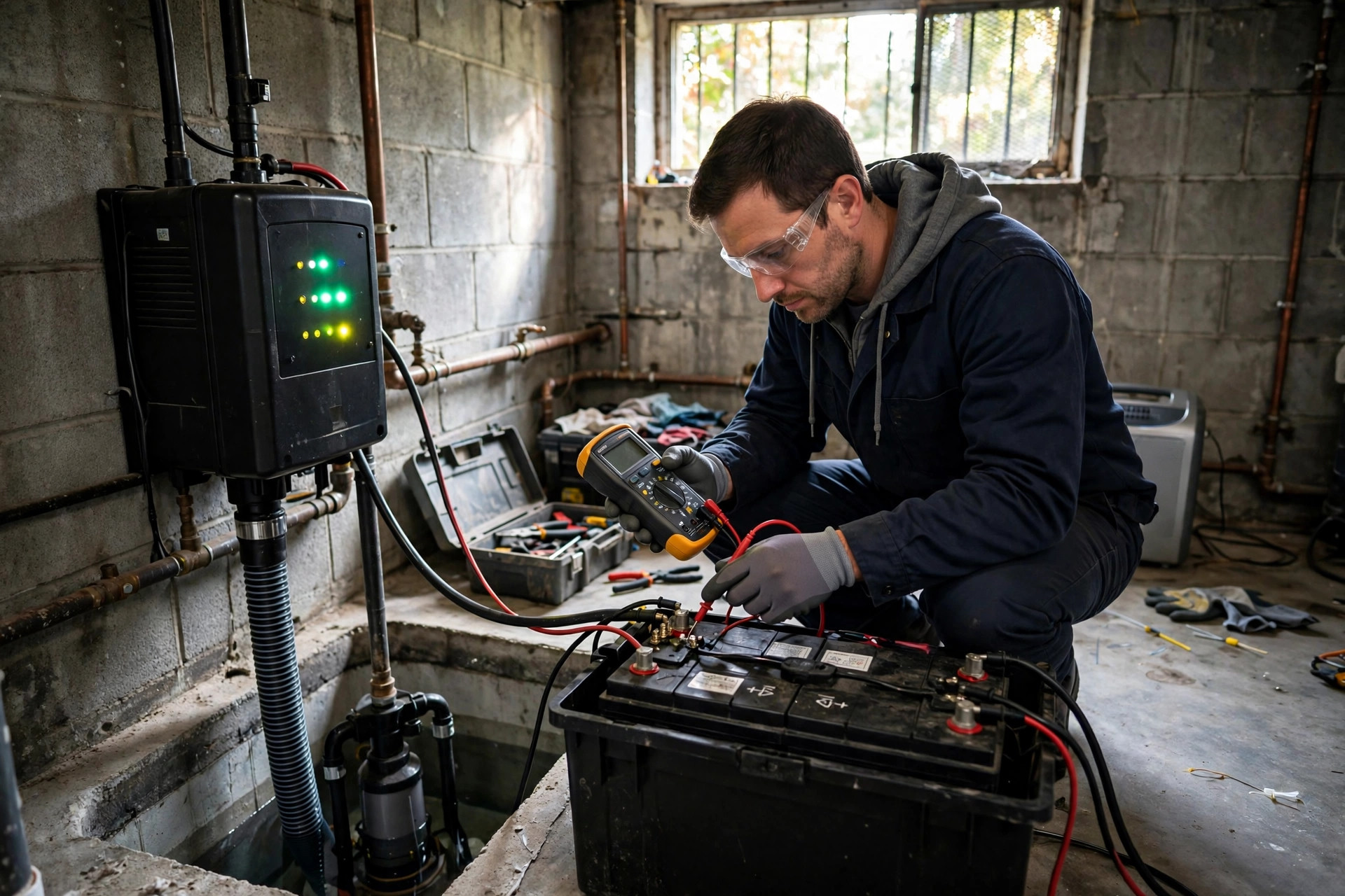 Testing Battery Backup Systems on Detroit Sump Pumps