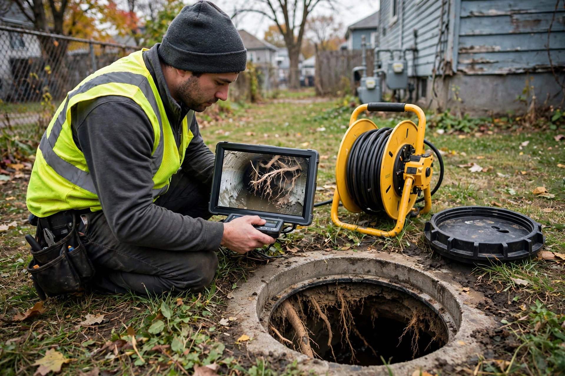 Tree Roots Invading Your Detroit Sewer Line Book Your Video Pipe Inspection Now